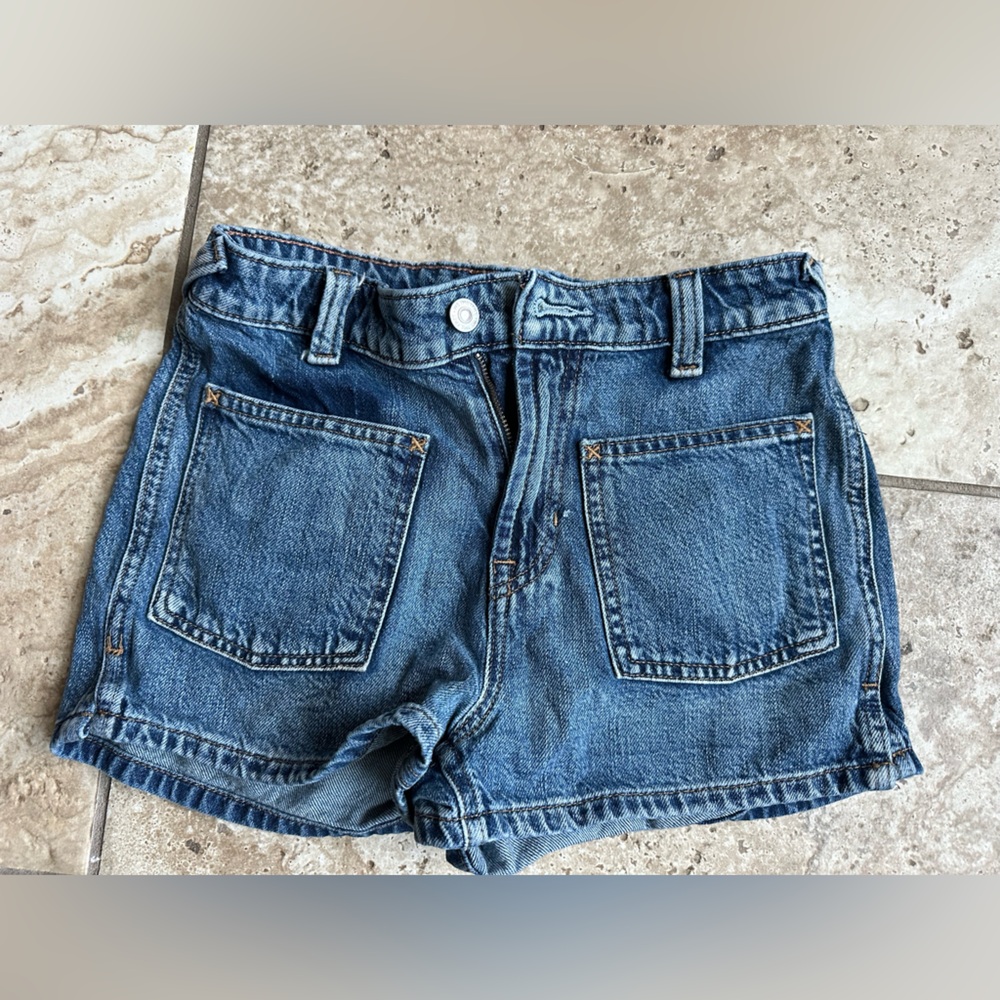 We The Free Blue Denim Jean Shorts